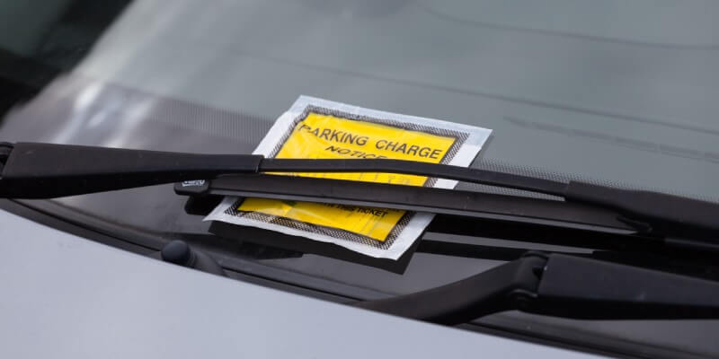 PCN under car windscreen wiper
